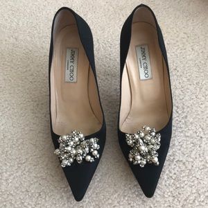 Jimmy Choo satin pumps